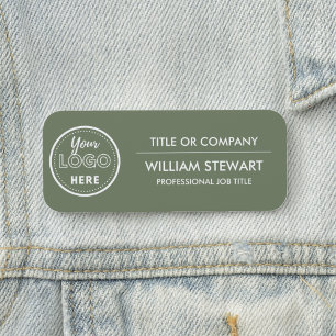 Porte-nom Logo de personnalisation professionnelle Personnel