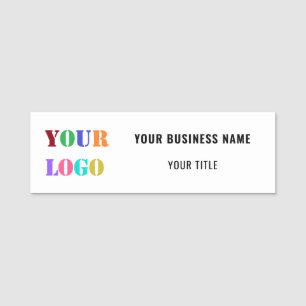 Porte-nom Logo de votre entreprise Balise Nom commercial Exe