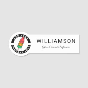 Porte-nom Logo d'entreprise do-it-yourself personnalisation 
