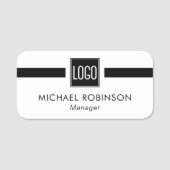 Porte-nom Logo d'entreprise Employé de l'entreprise (Devant)