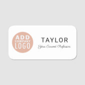 Porte-nom Logo d'entreprise Employés de l'entreprise (Devant)