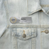 Porte-nom Logo d'entreprise Entreprise Silver Formé (En situation)