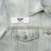 Porte-nom Logo d'entreprise et employés modernes simples (En situation)