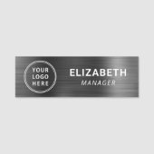 Porte-nom Logo d'entreprise moderne (Devant)