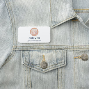 Porte-nom Logo d'entreprise moderne - Coworkers minimalistes