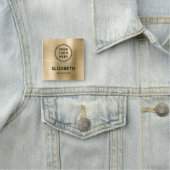 Porte-nom Logo d'entreprise moderne Gold Professional (En situation)