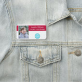 Porte-nom Logo d'entreprise moderne - photo de l'employé de  (En situation)