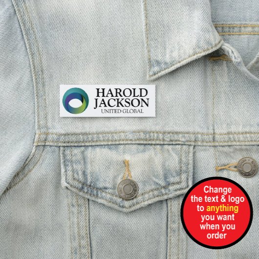 Porte-nom Logo d'entreprise personnalisé