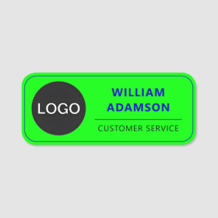 Porte-nom Logo d'entreprise personnalisé (badge de personnel