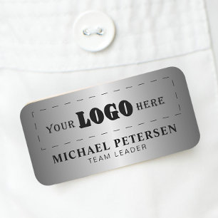 Porte-nom Logo d'entreprise personnalisé employé faux argent