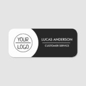 Porte-nom Logo d'entreprise personnalisé Employé magnétique (Devant)
