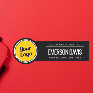 Porte-nom Logo d'entreprise personnalisé Entreprise person