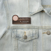 Porte-nom Logo d'entreprise personnalisé Entreprise Rustique (En situation)