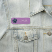 Porte-nom Logo d'entreprise personnalisé Événements de confé (En situation)