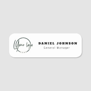 Porte-nom Logo d'entreprise personnalisé moderne