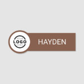 Porte-nom Logo d'entreprise personnalisé Nom du personnel de (Devant)