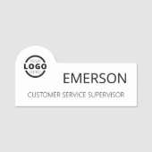 Porte-nom Logo d'entreprise personnalisé Nom du personnel de (Devant)
