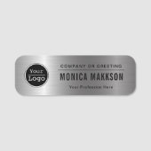 Porte-nom Logo d'entreprise personnalisé Nom du personnel de (Devant)