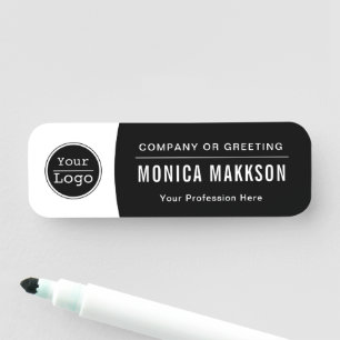 Porte-nom Logo d'entreprise personnalisé Nom du personnel de