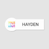 Porte-nom Logo d'entreprise personnalisé Nom du personnel de (Devant)