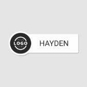 Porte-nom Logo d'entreprise personnalisé Nom du personnel de (Devant)