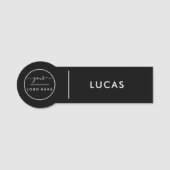 Porte-nom Logo d'entreprise personnalisé Nom du personnel de (Devant)