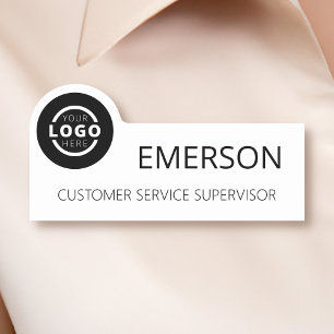 Porte-nom Logo d'entreprise personnalisé Nom du personnel de