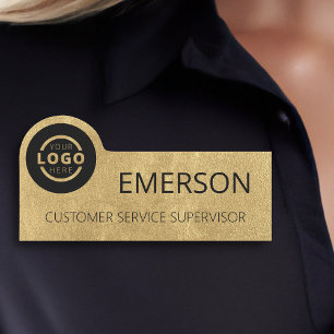 Porte-nom Logo d'entreprise personnalisé Nom du personnel de