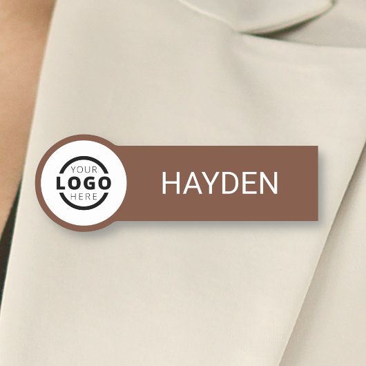 Porte-nom Logo d'entreprise personnalisé Nom du personnel de