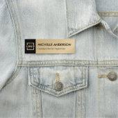 Porte-nom Logo d'entreprise personnalisé Personnel de base G (En situation)