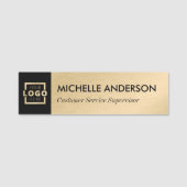 Porte-nom Logo d'entreprise personnalisé Personnel de base G (Devant)