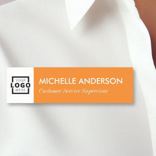 Porte-nom Logo d'entreprise personnalisé Personnel de base O