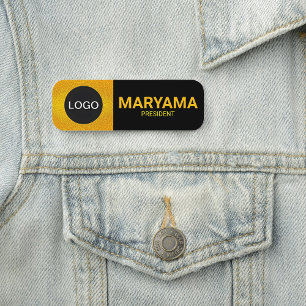 Porte-nom Logo d'entreprise personnalisé Personnel employé