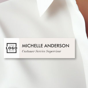 Porte-nom Logo d'entreprise personnalisé Personnel employé d