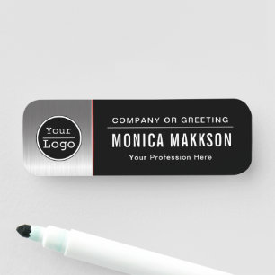 Porte-nom Logo d'entreprise personnalisé Personnel employé d