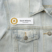 Porte-nom Logo d'entreprise personnalisé Titre du travail Em (En situation)