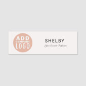 Porte-nom Logo d'entreprise Personnel de l'entreprise (Devant)