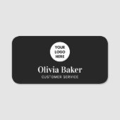 Porte-nom Logo d'entreprise simple et épuré (Devant)