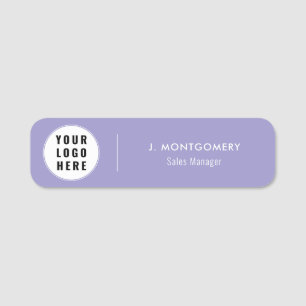 Porte-nom Logo d'entreprise simple et moderne pour les emplo
