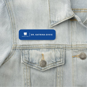 Porte-nom Logo des dentistes professionnels Employé minima