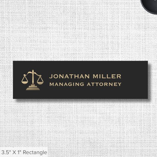 Porte-nom Logo des services juridiques - Échelles de justice