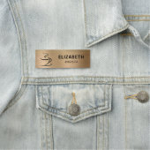 Porte-nom Logo du café Gold (En situation)