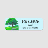 Porte-nom Logo du chêne | Services de taille d'arbres person (Devant)