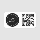 Porte-nom Logo et code QR (Devant)