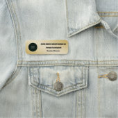 Porte-nom Logo Gold Metallic Business Employé (En situation)