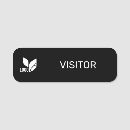 Porte-nom Logo - ID du visiteur (Devant)