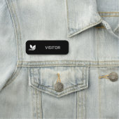 Porte-nom Logo - ID du visiteur (En situation)