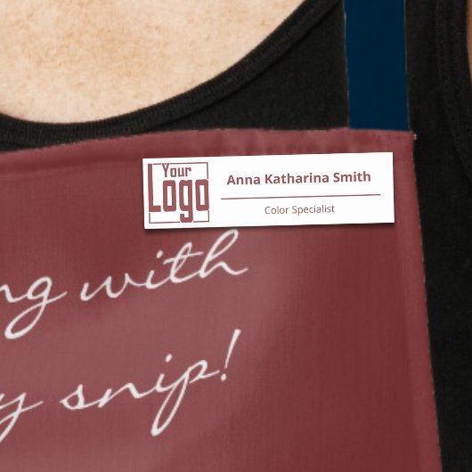 Porte-nom Logo moderne Expertise Classic Nom Balise