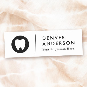 Porte-nom Logo moderne, nom et titre