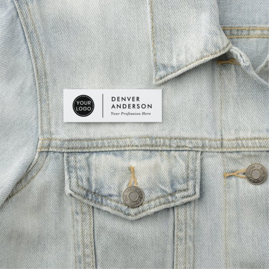 Porte-nom Logo moderne, nom et titre (En situation)